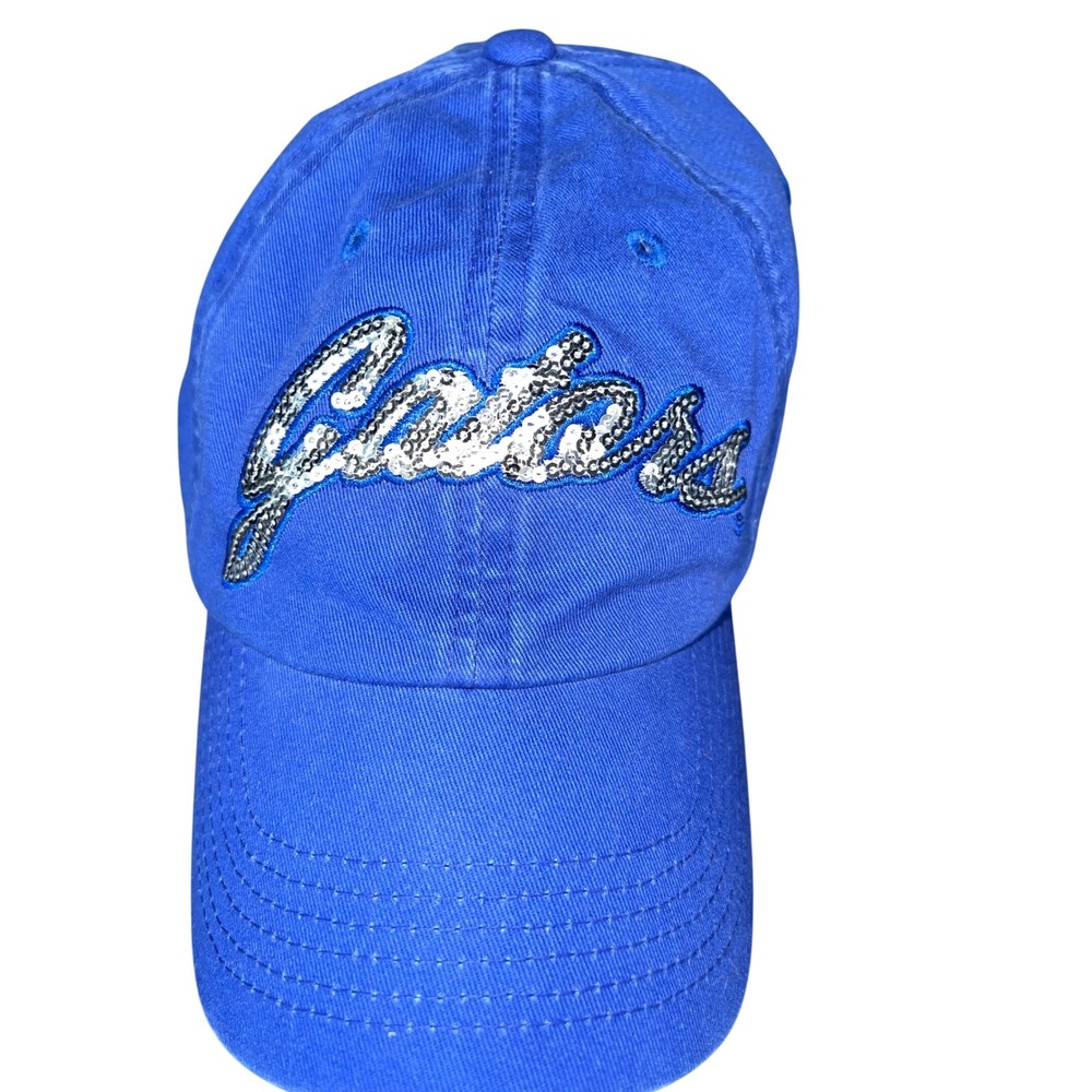 Top of the World Womens Blue Gators Sequin Logo Baseball Cap Hat